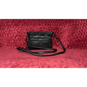 TIGNANELLO CROSSBODY PURSE - BLACK LEATHER